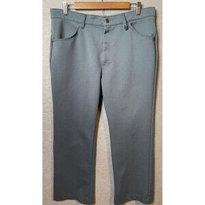 Vintage Farah Mens Slate Grey Knit Flat Front Pants Classic Fit W34 L28
